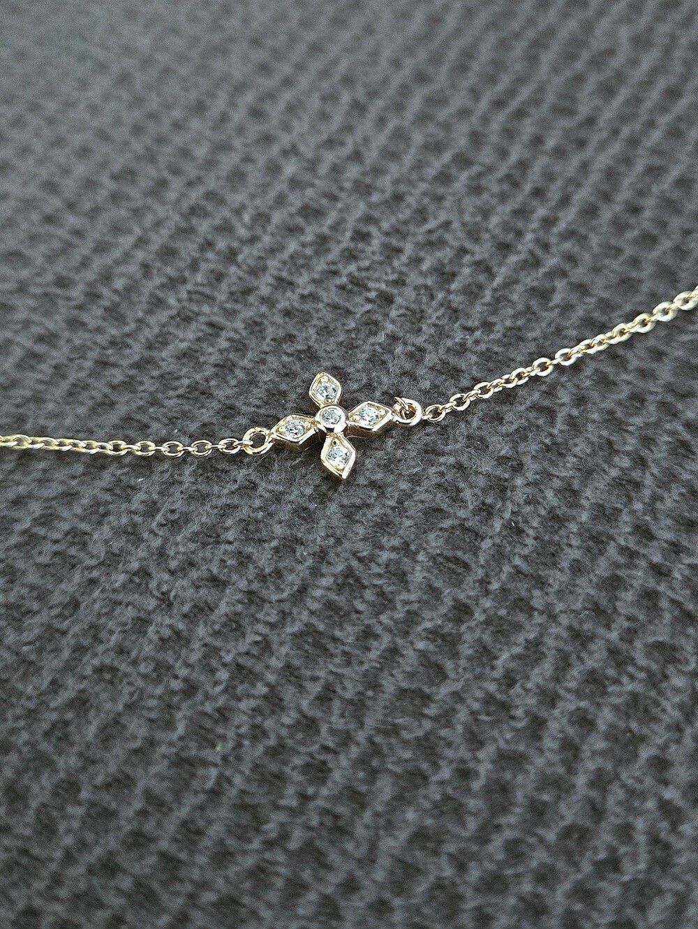 bleu💙 sage Stationary Flowers🌸 Necklace - NWT - Picture 6 of 15